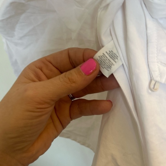 NWT XS EXPRESS white seedless wrap, side, tie top - Picture 4 of 8